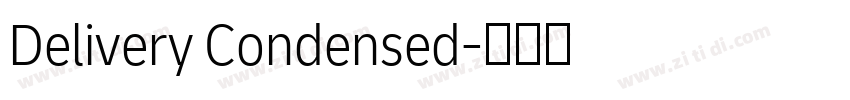 Delivery Condensed字体转换